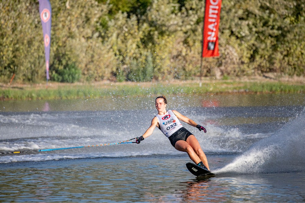 Foothills water skier among the Female Junior Water Ski Athletes of the